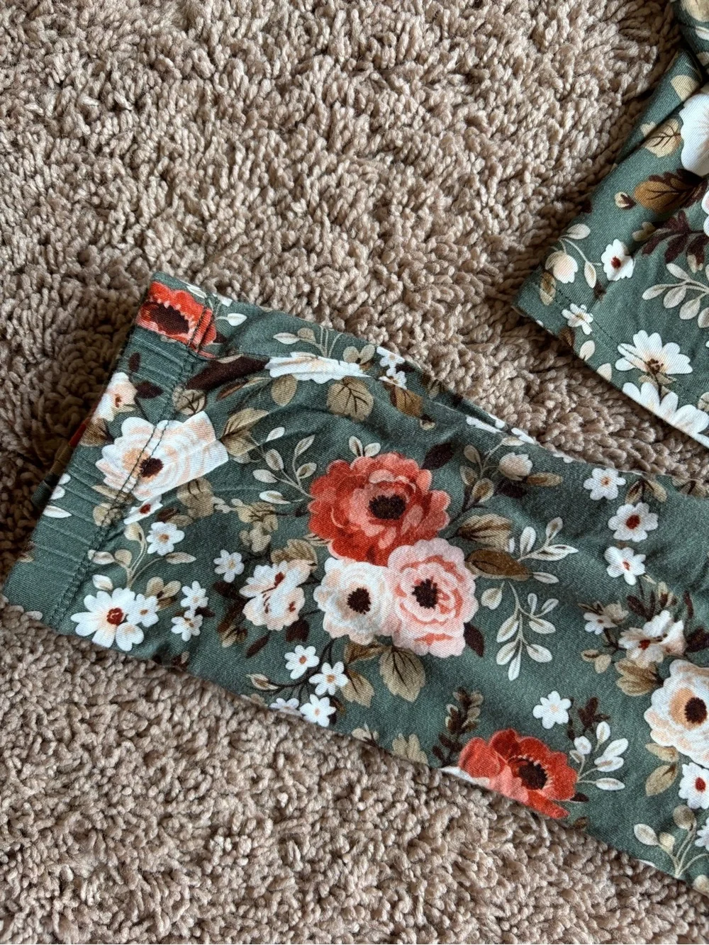 3T-4T Floral Long Sleeve Pajama Set: Posh Peanut